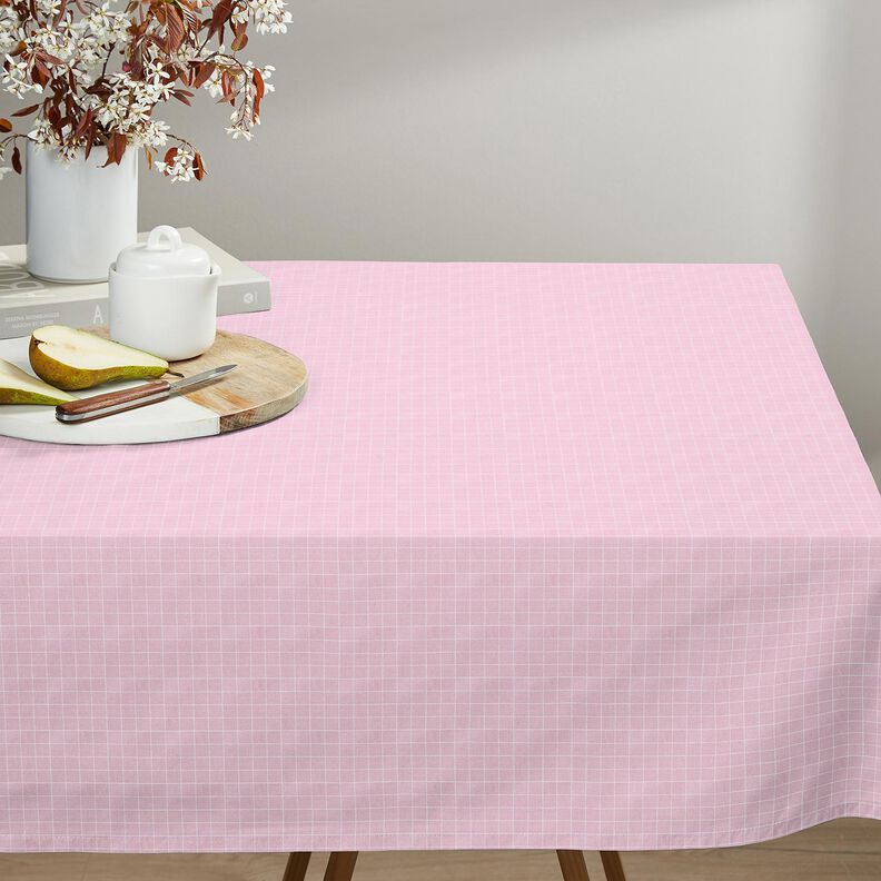 Cotton Cretonne Grid check – light pink,  image number 6