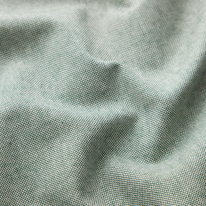 Decor Fabric Half Panama Coloured fabric – dark green/natural,  image number 2