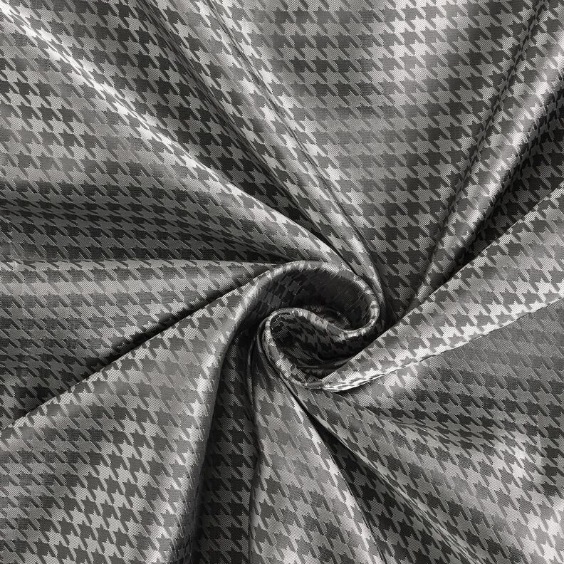 Lining Fabric Jacquard Houndstooth – light grey/dark grey,  image number 3