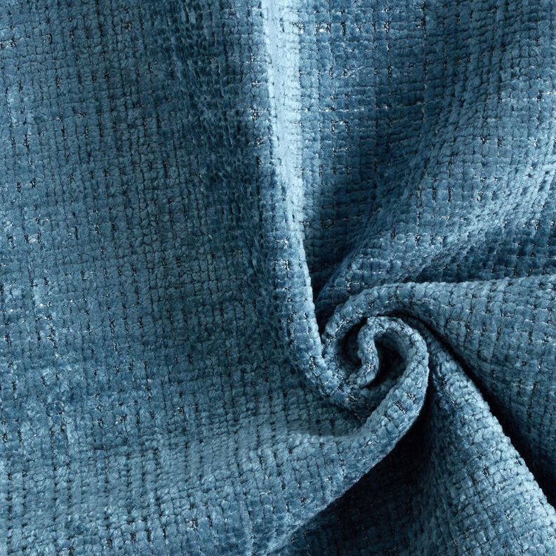 Upholstery Fabric Chenille Plain – denim blue,  image number 1