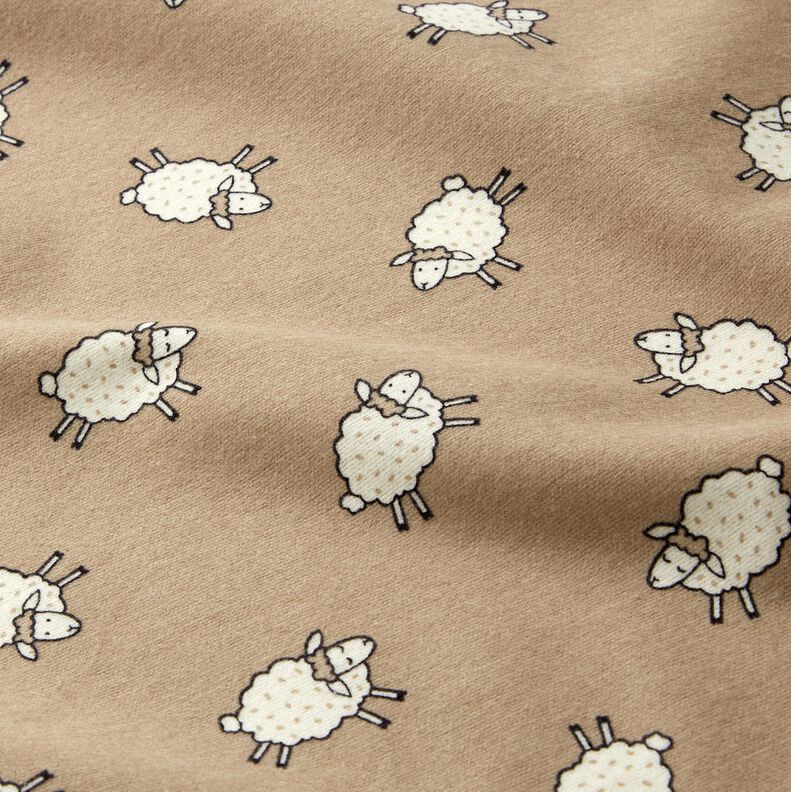 Cotton Flannel Lambs | by Poppy – dark taupe,  image number 2