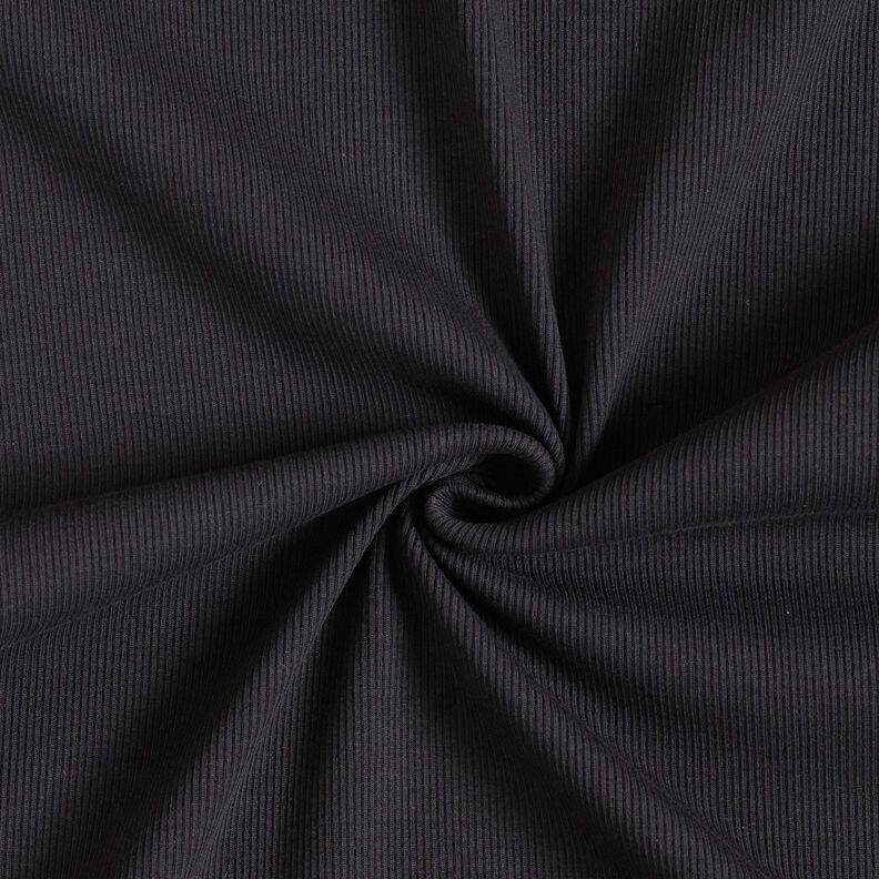 Fine rib Cotton Jersey – black,  image number 1