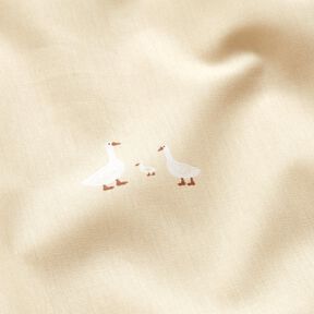 Cotton Poplin Goose family – light beige, 