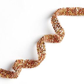 Iron-On Beaded Trim - copper, 