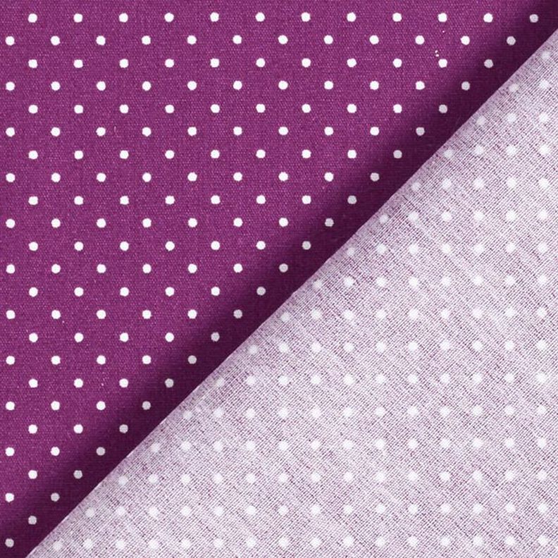 Cotton Poplin Little Dots – red lilac/white,  image number 6