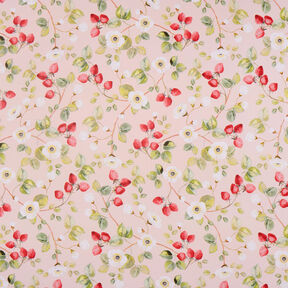 Cotton Poplin Strawberry blossoms – rosé/red, 