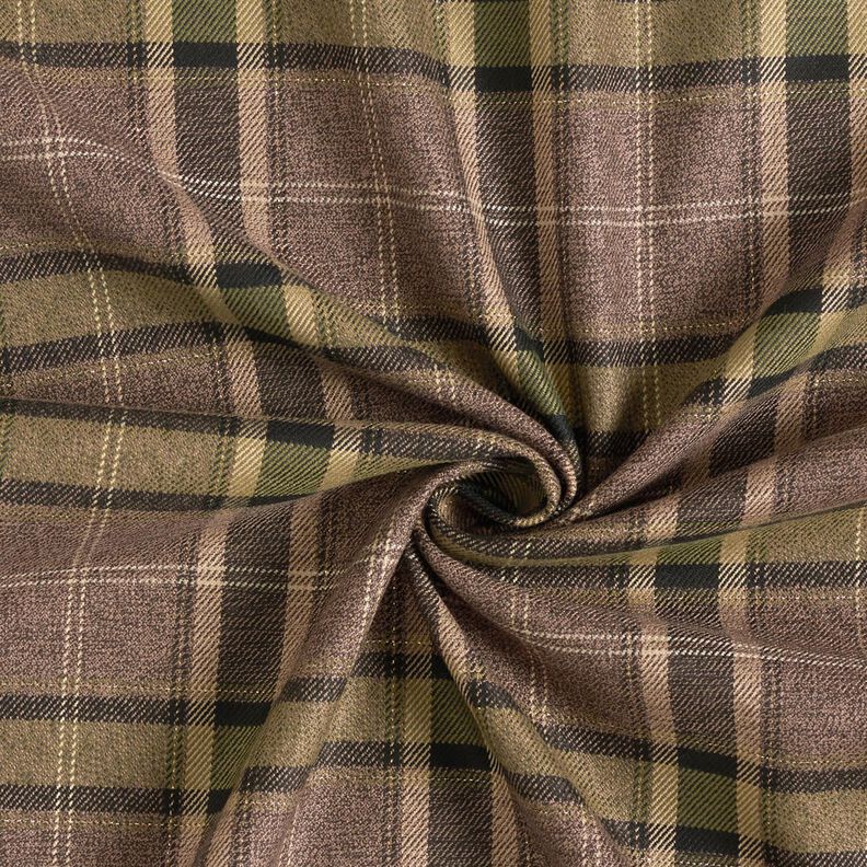 Flannel Viscose Metallic Yarn – brown/khaki,  image number 4