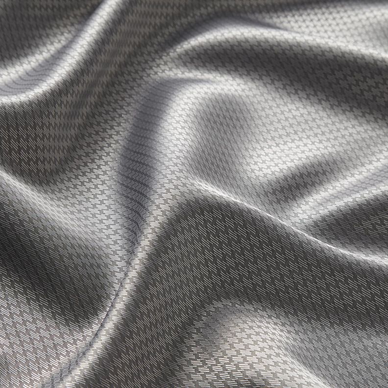 Lining Fabric Jacquard Zig-zag stripes – light grey,  image number 2