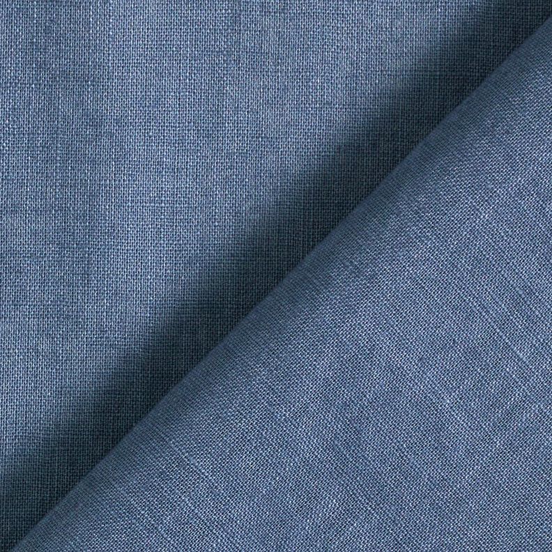 Lightweight linen blend pre-washed – blue grey,  image number 4