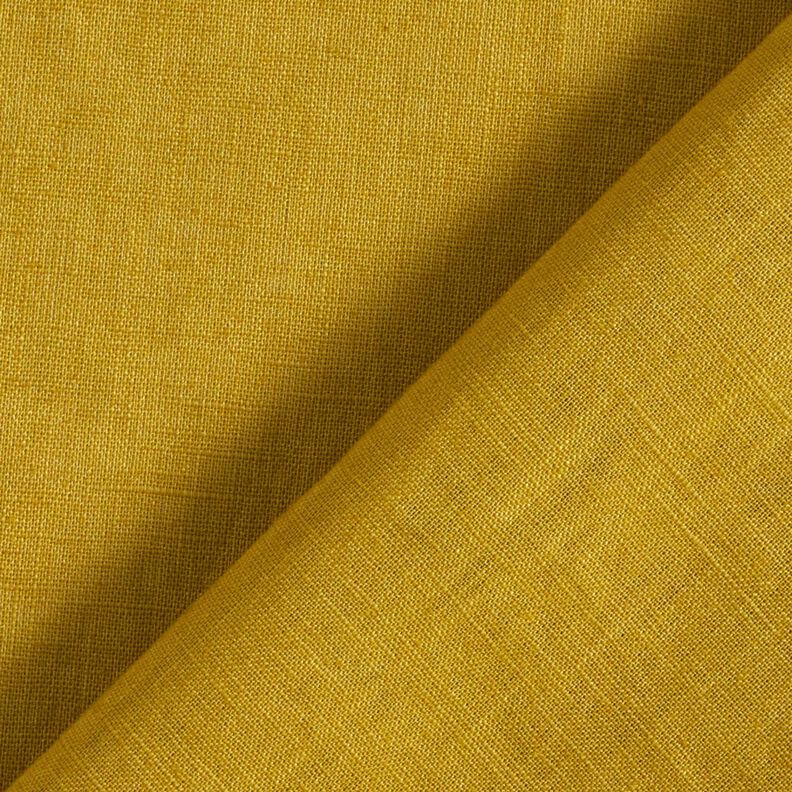 Lightweight linen blend pre-washed – mustard,  image number 4