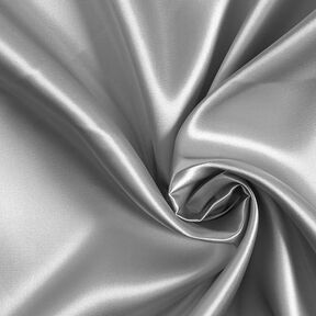 Polyester Satin – silver metallic, 