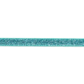 Velvet ribbon Metallic [10 mm] – aqua blue, 