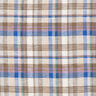 Checked linen viscose blend – olive,  thumbnail number 1