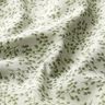 Decor Fabric Half Panama Fine Leafy Vines – natural/lime green,  thumbnail number 2