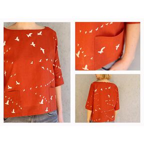 FRAU AIKO - short blouse with pockets, Studio Schnittreif | XXS - L, 