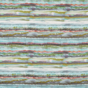 watercolour stripes softshell fabric – terracotta, 