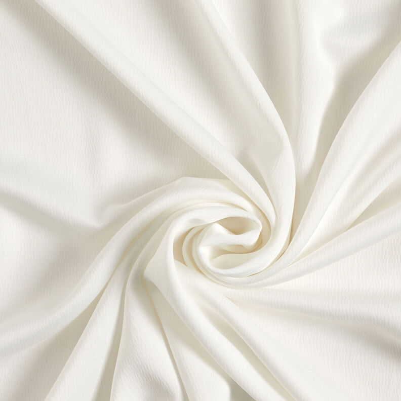 Crepe satin plain – white,  image number 1