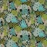 Decor Fabric Jacquard Jungle Leaves – black/green,  thumbnail number 1