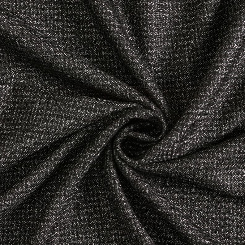 Stretch Trouser Fabric blurred check – anthracite,  image number 1