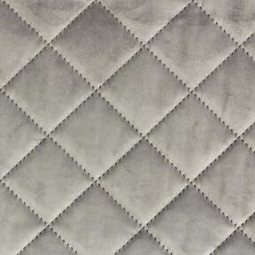 Upholstery Fabric Velvet Quilted Fabric – light grey, 