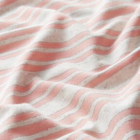 Viscose jersey, irregular glitter stripes – offwhite/rosé, 