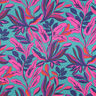 Sateen Lush Leaves | Nerida Hansen – turquoise/purple,  thumbnail number 1