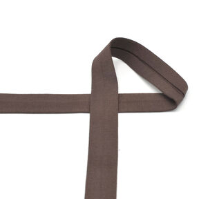 Bias binding Cotton Jersey [20 mm] – black brown, 