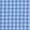 Cotton fabric gradient check – white/royal blue,  thumbnail number 1