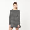 Checked Jacquard Knit – black/white,  thumbnail number 5