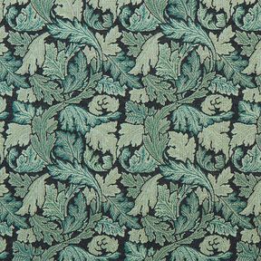 Decor Fabric Tapestry Fabric baroque leaf motif – dark green/reed, 