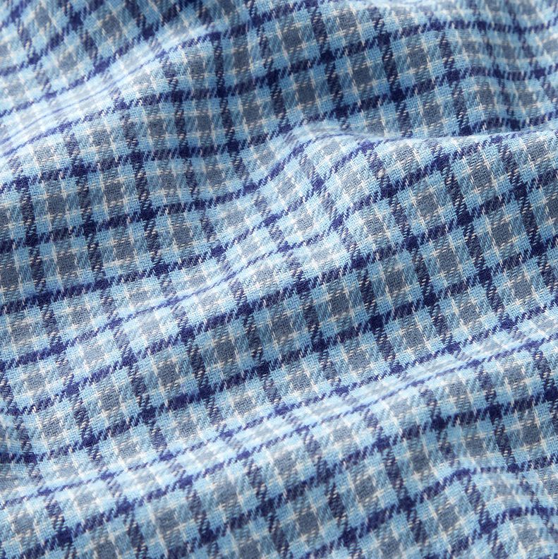 Flannel colourful Prince of Wales Check – light blue/navy blue,  image number 2