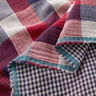 Double Gauze/Muslin Large and small checks | by Poppy navy blue/dark red,  thumbnail number 4