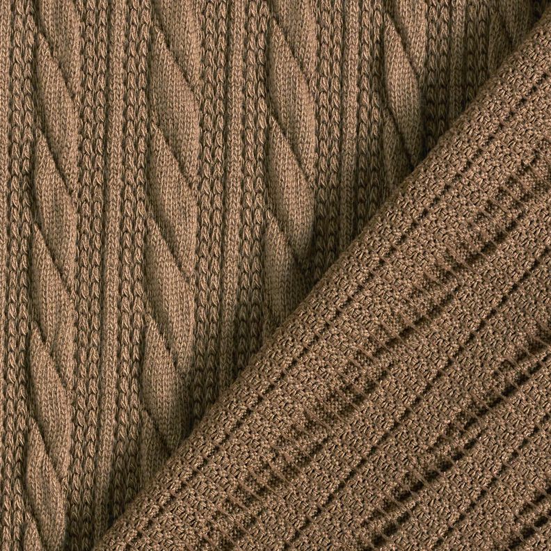 Knit Cloqué Cable Pattern – dune,  image number 4