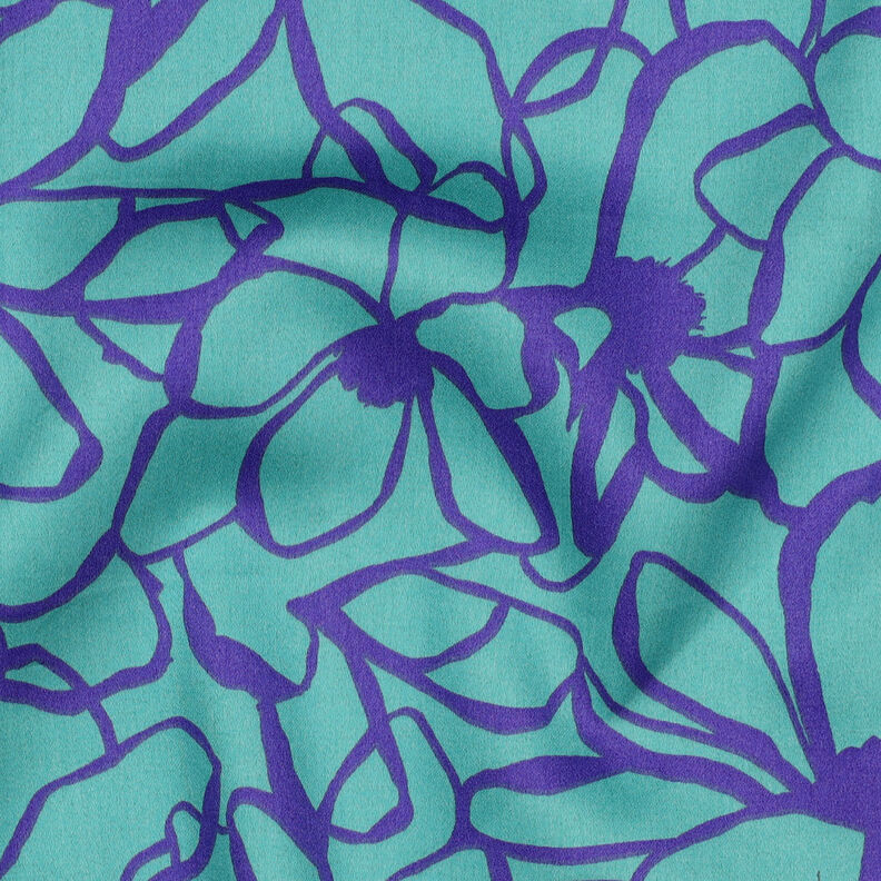 Sateen Magnolia | Nerida Hansen – aqua blue/indigo,  image number 2