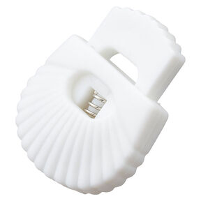 Cord Stopper Shell [Opening: 8 mm] – white, 