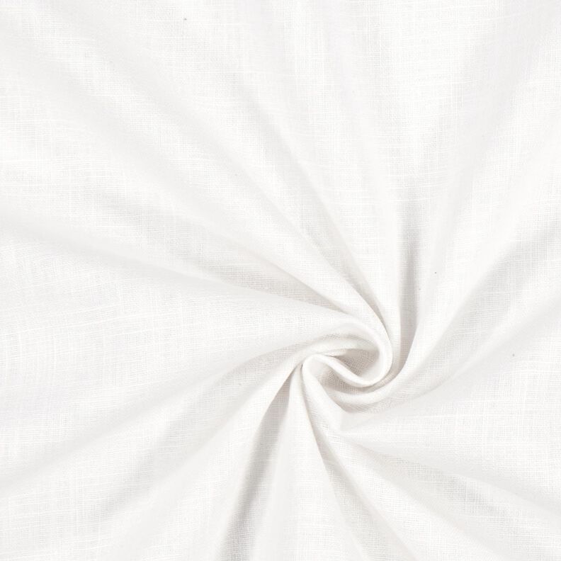 Linen fabric Ramie mix medium – white,  image number 1