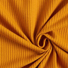 Cotton waffle jersey Plain – curry yellow yellow, 