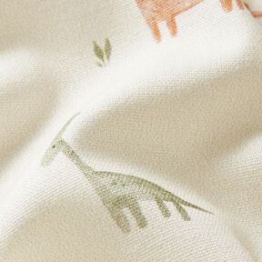 Decor Fabric Half Panama Dinosaurs – cream, 