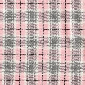 Checked Coating Fabric – pink/light grey, 