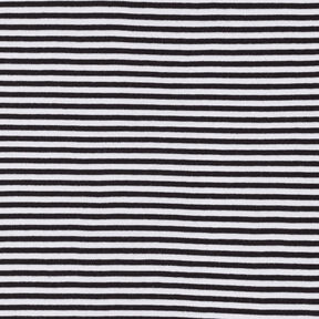 Ribbing Striped tubular fabric – black/white, 