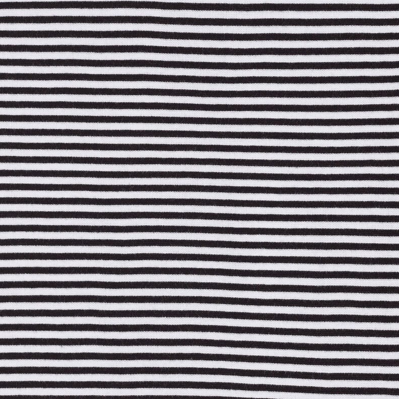 Ribbing Striped tubular fabric – black/white,  image number 1