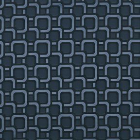 Lining Fabric Jacquard Retro Pattern – navy blue, 