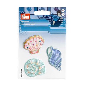 Appliqué Shells [ 3 pieces ] | Prym – blue/pink, 