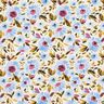 Sea of flowers cotton poplin – light blue/white,  thumbnail number 1