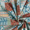 Cotton Cretonne floral patchwork – blue,  thumbnail number 3