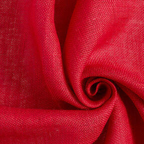 Decor Fabric Jute Plain 150 cm – red, 