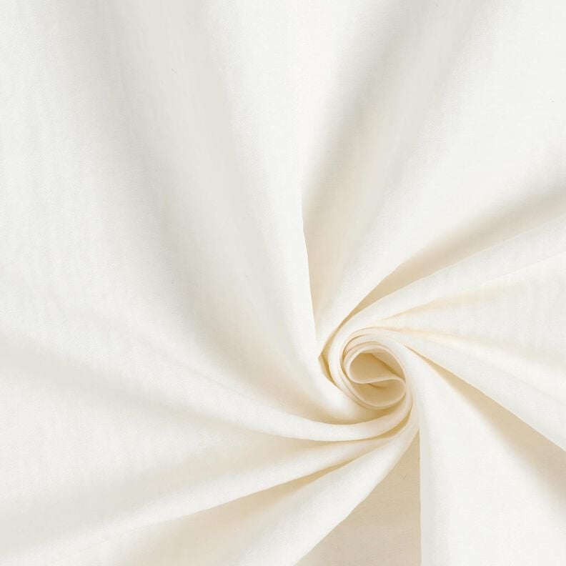 Plain viscose linen blend shirt fabric – white,  image number 1