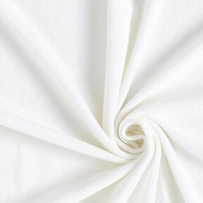 Towelling Fabric Stretch Plain – white, 
