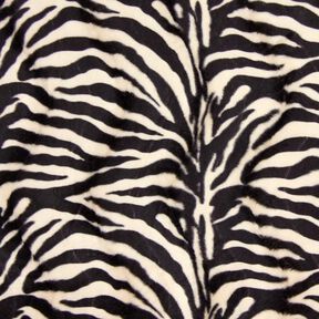 Imitation fur zebra – cream/black, 