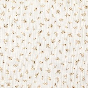 Double Gauze/Muslin Little twigs | by Poppy – ivory/fawn, 